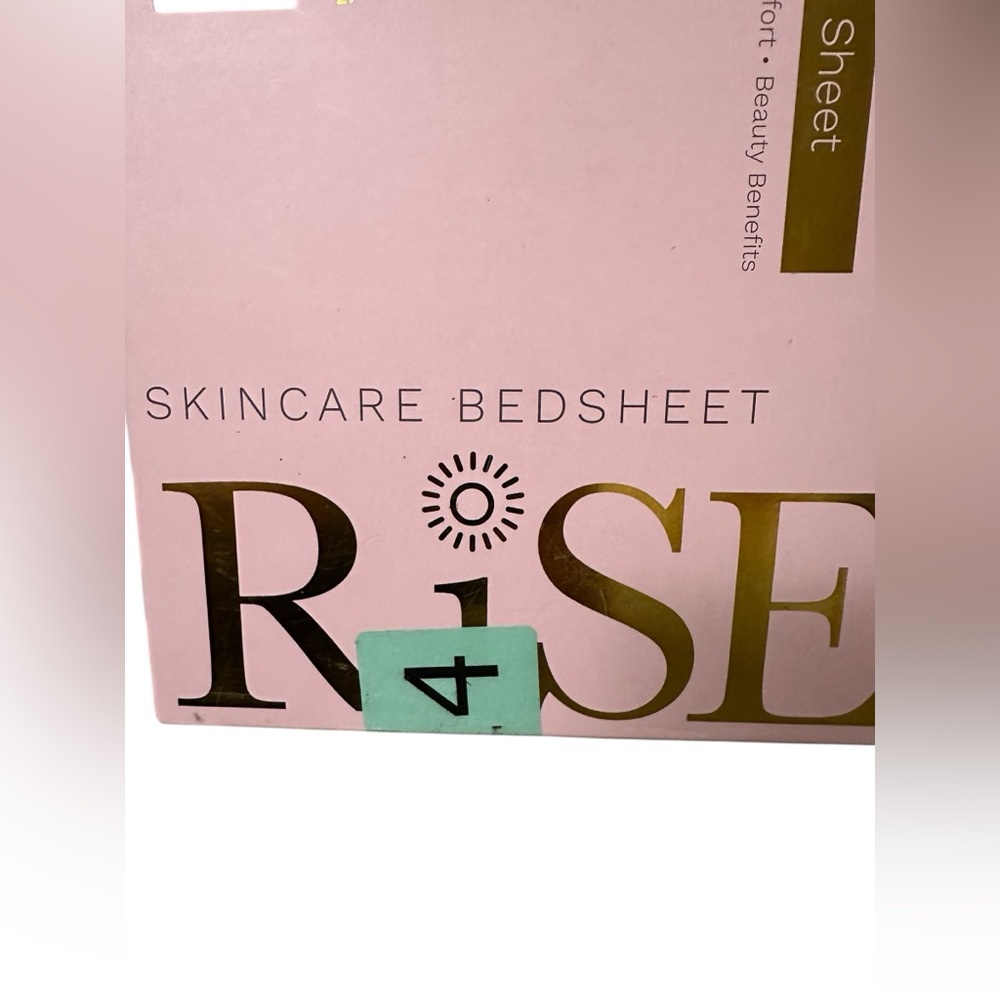 RISE Satin Flat Sheet in Queen in Charcoal Gray NIB